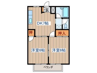 シティハイツSATOの物件間取画像